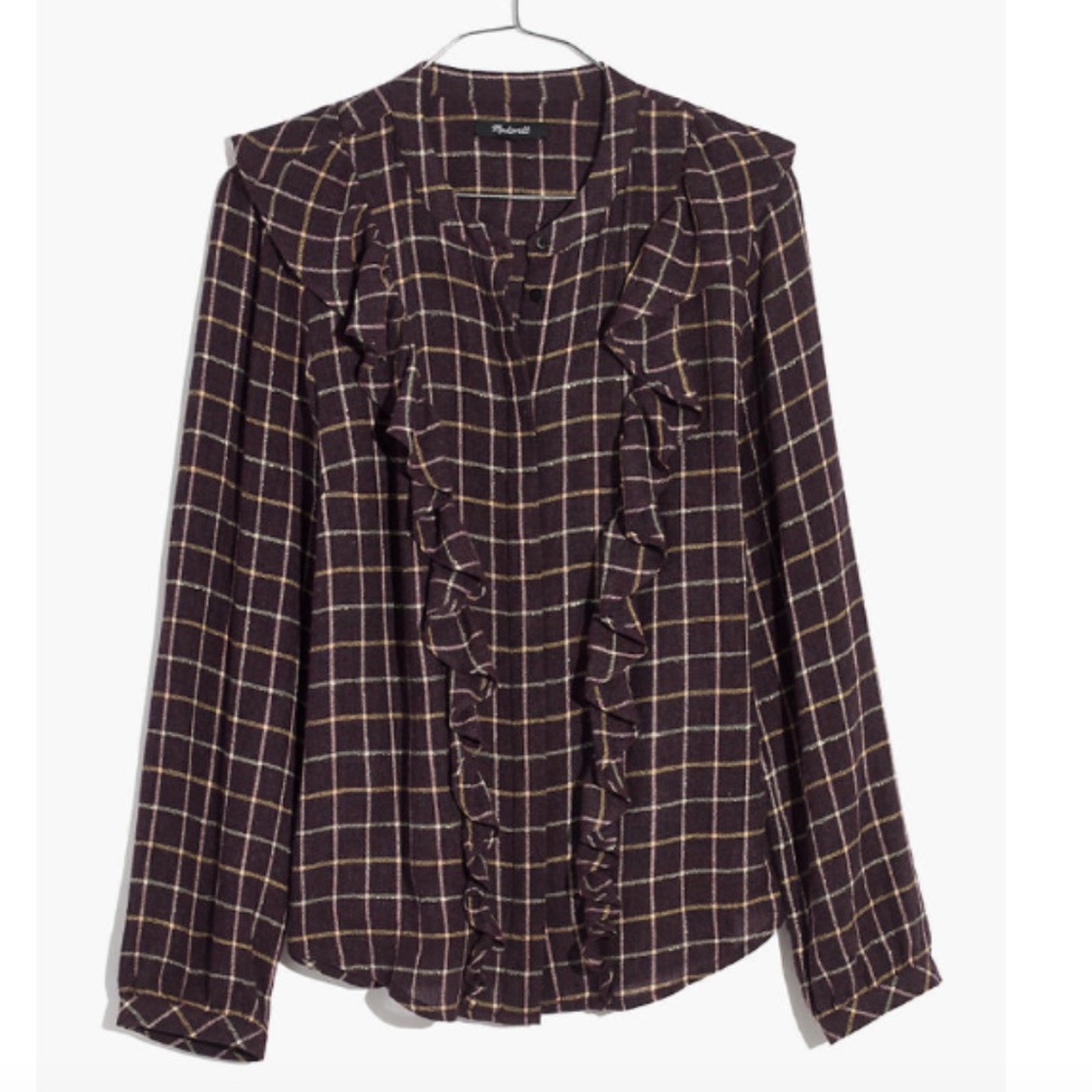 🆕 Madewell Ruffle Top - Picture 2 of 16
